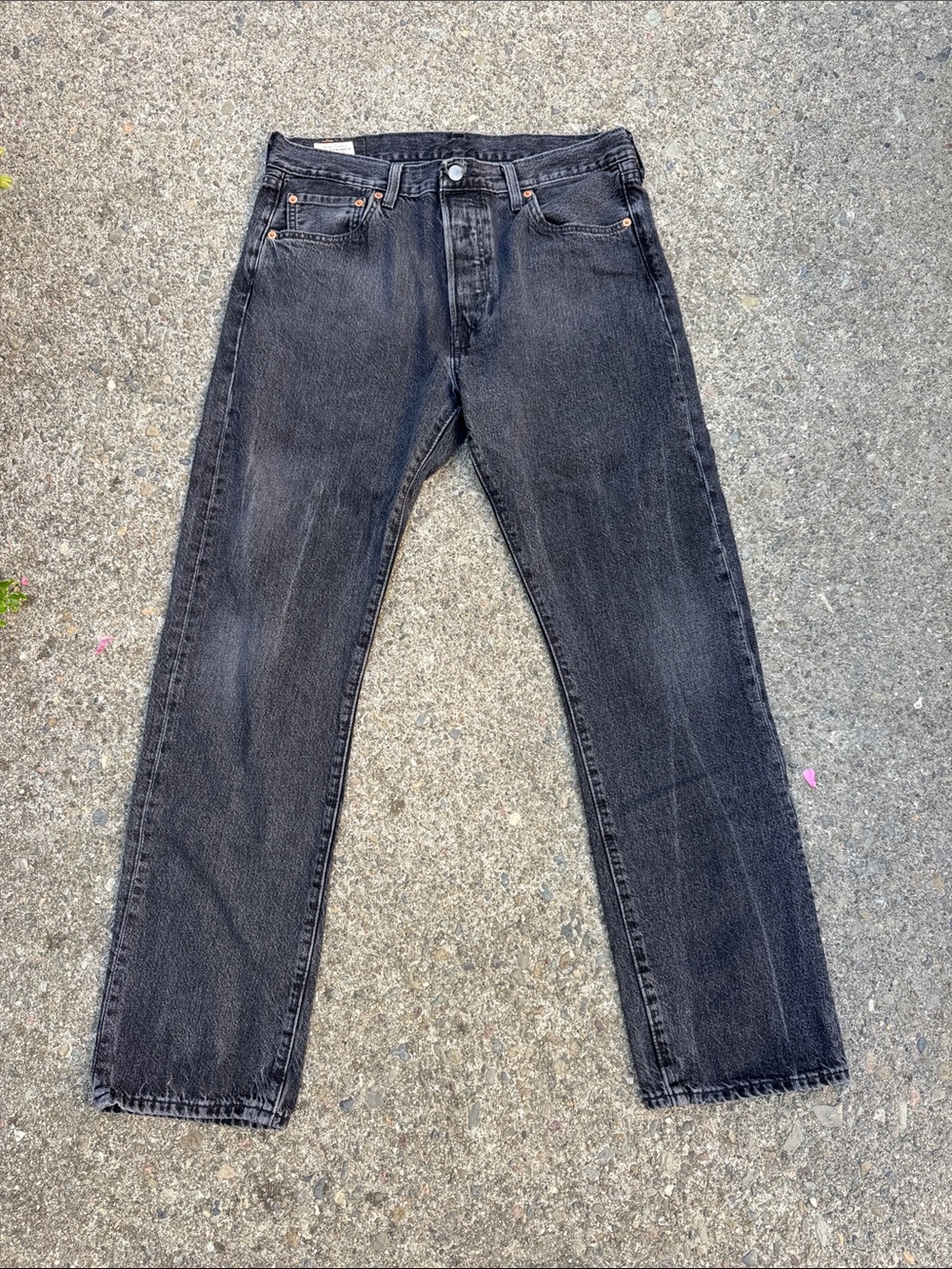 Levi 501s Black Straight-Leg Men's Jeans, barely worn.